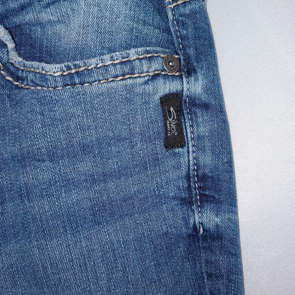 Silver Jeans Suki Flare Mid Rise Bootcut Denim Jeans Women’s 14/ L33 Stretch EUC - Picture 5 of 13